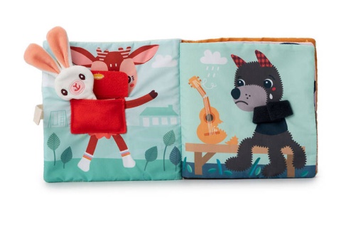 Lilliputiens Miękka książeczka aktywizująca z mini-komforterem „Joe i jego przytulanka”