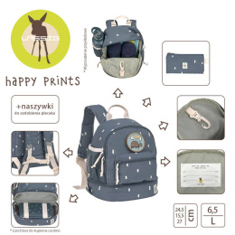 Plecak mini Happy Prints granatowy