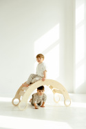 Drewniany bujak Montessori Naturalny - S/M/L/XL
