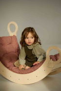 Drewniany bujak Montessori Naturalny - S/M/L/XL
