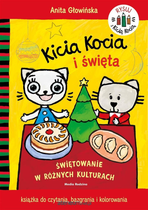 Kicia Kocia i święta. Kolorowanka