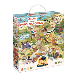 Dzikie puzzle Parki narodowe 6+