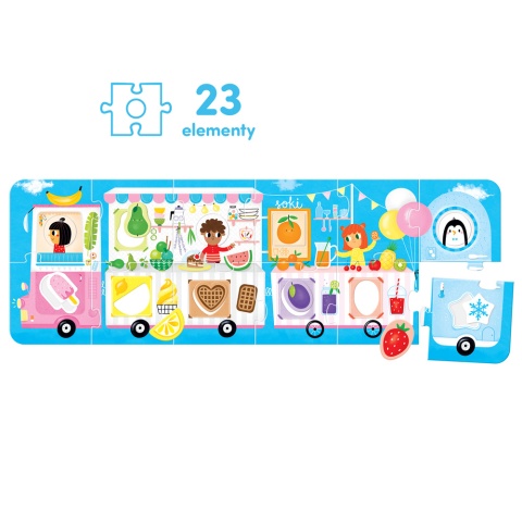 Puzzle z dziurką Lody! Lody! dla dzieci: 2+