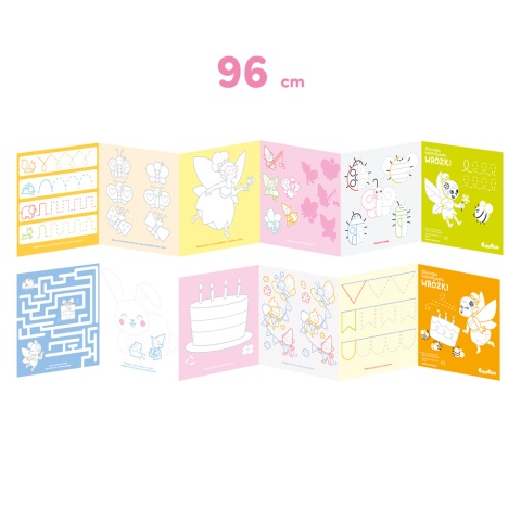 Dłuuugie kolorowanki Wróżki dla dzieci: 4+