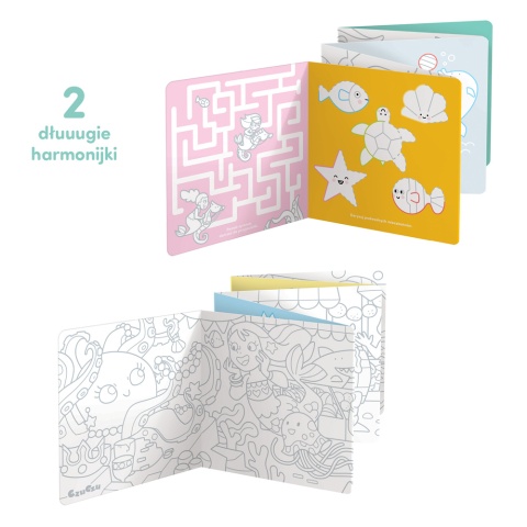 Dłuuugie kolorowanki Syrenki dla dzieci: 4+