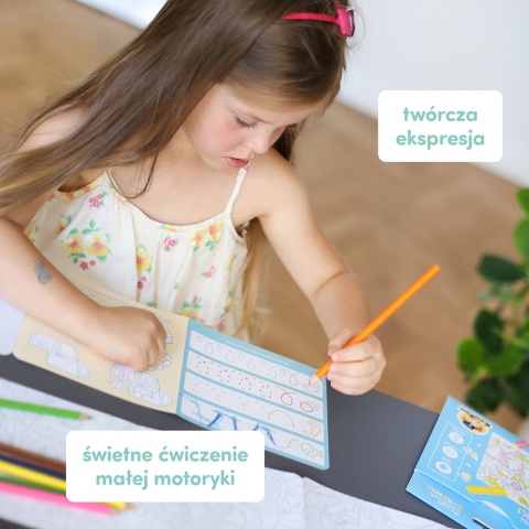 Dłuuugie kolorowanki Syrenki dla dzieci: 4+