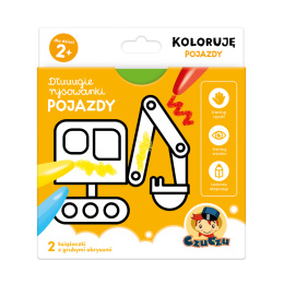 Dłuuugie rysowanki Koloruję – Pojazdy dla dzieci: 2+