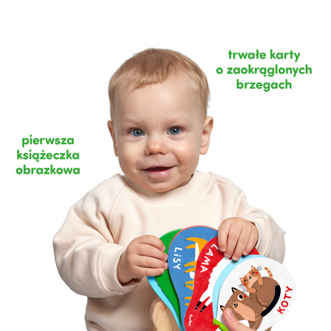 Moje pierwsze słowa Książeczka na kółeczku dla dzieci 12 mies.+