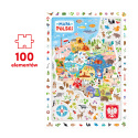 Obserwacyjne puzzle Mapa Polski dla dzieci: 5+