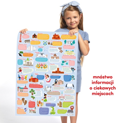 Obserwacyjne puzzle Mapa Polski dla dzieci: 5+