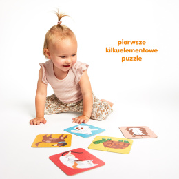 Nasi Przyjaciele Puzzle na cztery dla dzieci: 2+