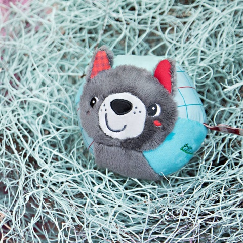 LILLIPUTIENS Piłeczka sensoryczna z dzwoneczkiem Wilk Louis 6 m+