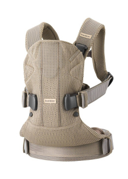 BABYBJORN ONE AIR 3D MESH - nosidełko, Szary Beż