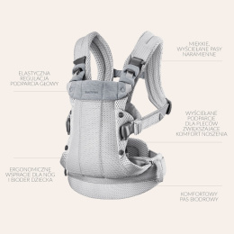 BABYBJORN - nosidełko Harmony 3D Mesh, Zgaszony Róż