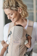 BABYBJORN MINI 3D Mesh – nosidełko, Perłowy Różowy