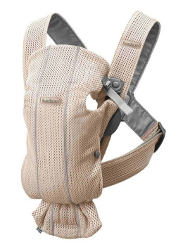 BABYBJORN MINI 3D Mesh – nosidełko, Perłowy Różowy