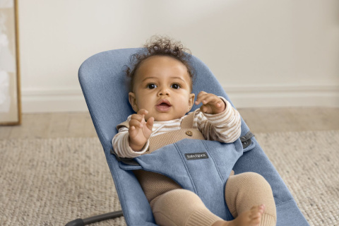 BABYBJORN - leżaczek BLISS WOVEN - Niebieski melanż BABYBJORN - leżaczek BLISS WOVEN - Niebieski melanż