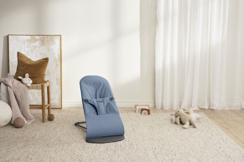 BABYBJORN - leżaczek BLISS WOVEN - Niebieski melanż BABYBJORN - leżaczek BLISS WOVEN - Niebieski melanż