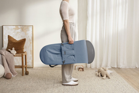 BABYBJORN - leżaczek BLISS WOVEN - Niebieski melanż BABYBJORN - leżaczek BLISS WOVEN - Niebieski melanż