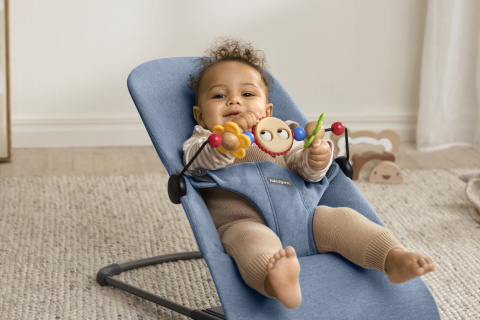 BABYBJORN - leżaczek BLISS WOVEN - Niebieski melanż BABYBJORN - leżaczek BLISS WOVEN - Niebieski melanż