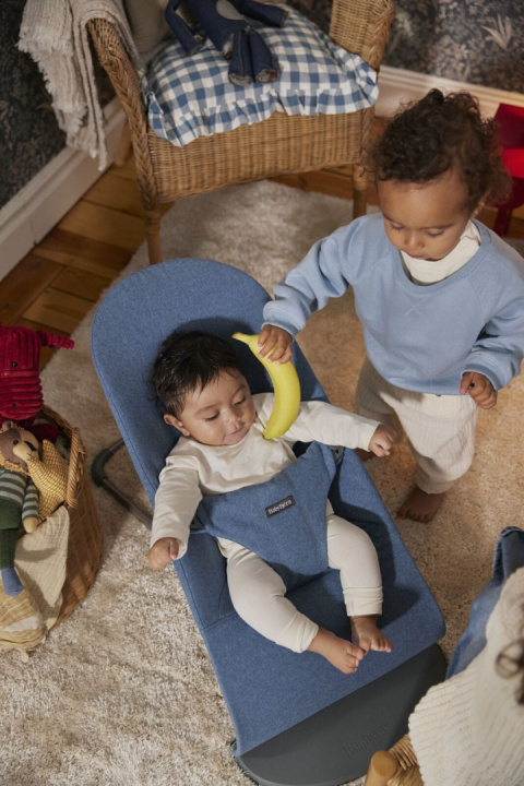 BABYBJORN - leżaczek BLISS WOVEN - Niebieski melanż BABYBJORN - leżaczek BLISS WOVEN - Niebieski melanż