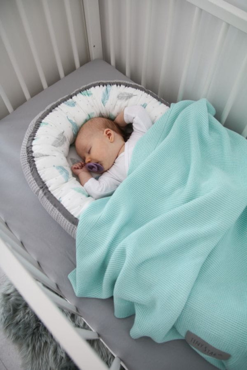 Tiny Star Kocyk bambusowy Mint 80x100 cm