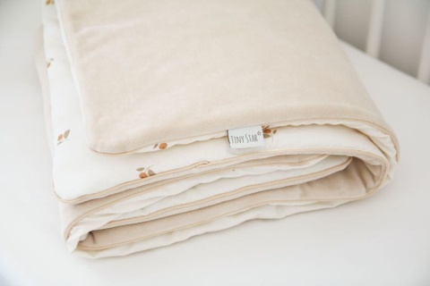 Tiny Star Kocyk z wypełnieniem Cranberry & Ivory 75x100