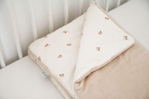 Tiny Star Kocyk z wypełnieniem Cranberry & Ivory 75x100