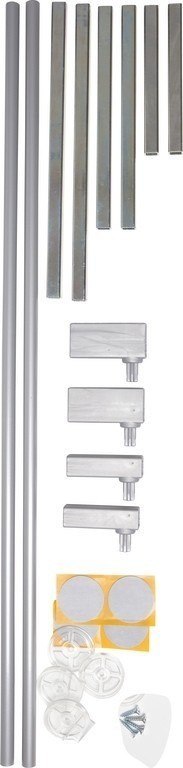 Rozszerzenie bramki Baby Dan AVANTGARDE BUK 14 cm, srebrny