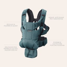 BABYBJORN MOVE 3D Mesh - nosidełko, Zgaszony Róż