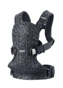 BABYBJORN ONE AIR 3D MESH - nosidełko, Antracyt/Leopard