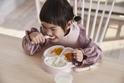 BABYBJORN - zestaw talerzy - Powder Pink