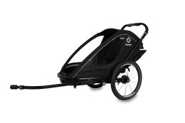 Hamax - Przyczepka rowerowa BREEZE ONE z zestawem do biegania - Black