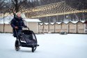 Hamax - Przyczepka rowerowa BREEZE z zestawem do biegania , podwójna - Navy/cream