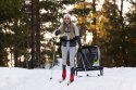 Hamax - Przyczepka rowerowa BREEZE z zestawem do biegania , podwójna - White/green