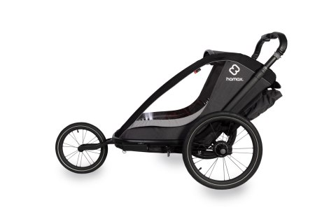 Hamax - Przyczepka rowerowa COCOON ONE z zestawem do biegania- Grey/black