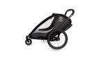 Hamax - Przyczepka rowerowa COCOON ONE z zestawem do biegania- Grey/black