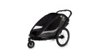 Hamax - Przyczepka rowerowa COCOON z zestawem do biegania, podwójna - Grey/black