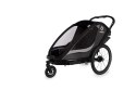 Hamax - Przyczepka rowerowa COCOON z zestawem do biegania, podwójna - Grey/black