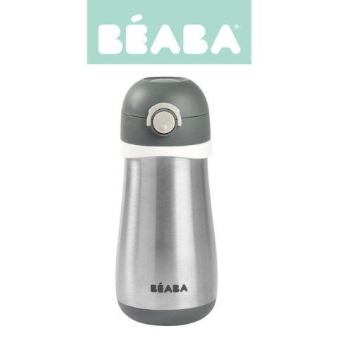 Beaba Bidon termiczny termobutelka 350 ml Mineral grey