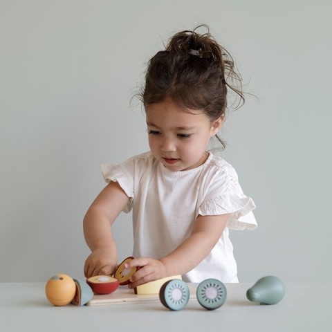 Little Dutch Deska do krojenia z owocami