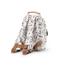 Elodie Details - Plecak BackPack MINI + Butelka na wodę - Dalmatian Dots + Lunchbox - Vanilla White - ZESTAW