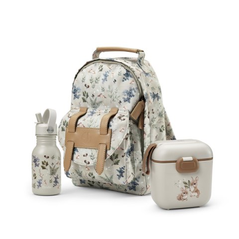 Elodie Details - Plecak BackPack MINI + Butelka na wodę - Fairytale Forest + Lunchbox - Bunny Darling - ZESTAW