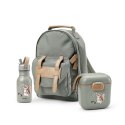 Elodie Details - Plecak BackPack MINI - Hazy Jade + Butelka na wodę Chipmunk Darling + Lunchbox - Chipmunk Darling - ZESTAW