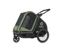 Hamax - Przyczepka rowerowa dla psa - Pluto M do 35 kg - Green / Black