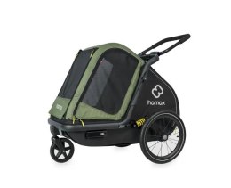 Hamax - Przyczepka rowerowa dla psa - Pluto M do 35 kg - Green / Black