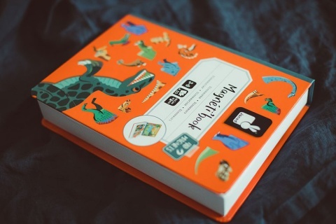 Janod Magnetyczna układanka Dinozaury Magnetibook