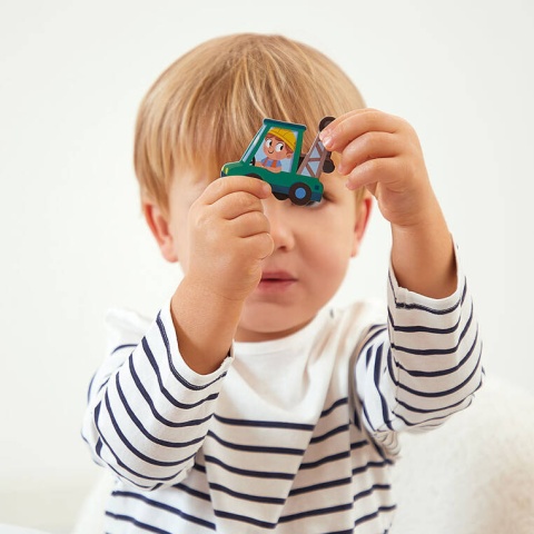 Janod Magnetyczna układanka Plac budowy Magneti'stories 3+