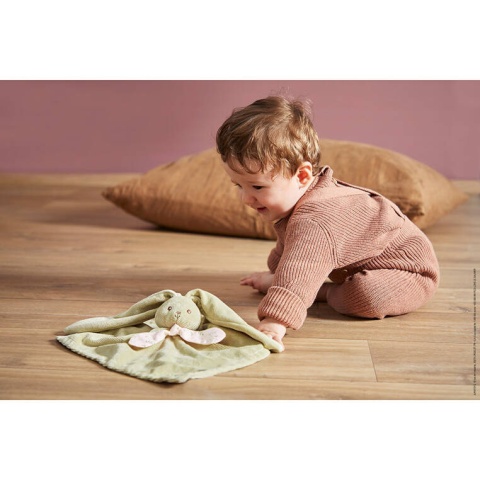 Kaloo Komforter kwadratowy Królik 30 cm szałwiowy kolekcja Lapinoo