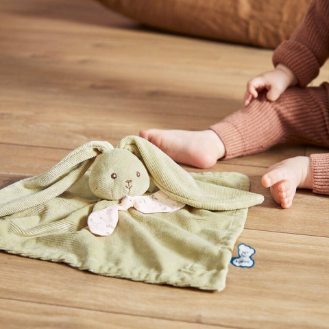 Kaloo Komforter kwadratowy Królik 30 cm szałwiowy kolekcja Lapinoo